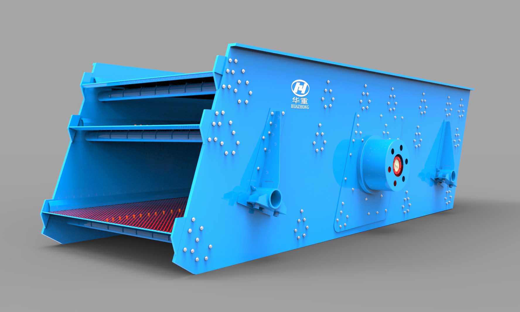 偏心塊式圓振動篩產(chǎn)品特點|偏心塊式圓振動篩參數(shù)01-大華重工