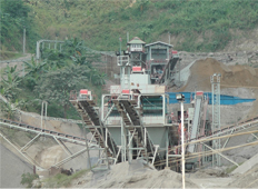 印度尼西亞450t/h建筑用骨料生產(chǎn)線
