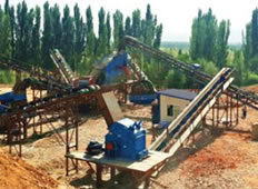 2016年在新疆第二、第三條鵝卵石破碎線同時(shí)交付生產(chǎn)