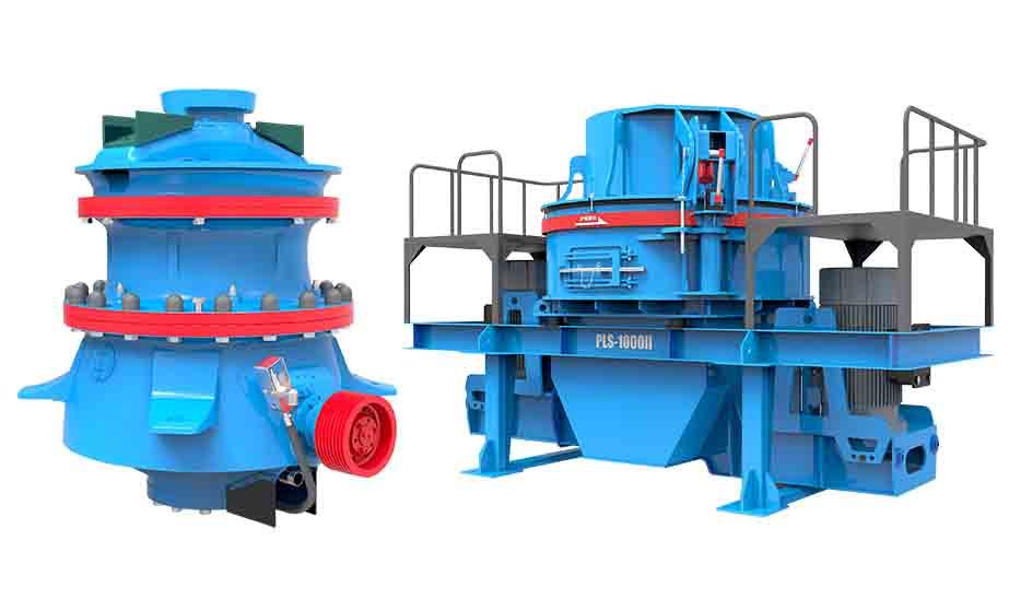 圓錐破碎機(jī)和立式?jīng)_擊破碎機(jī)