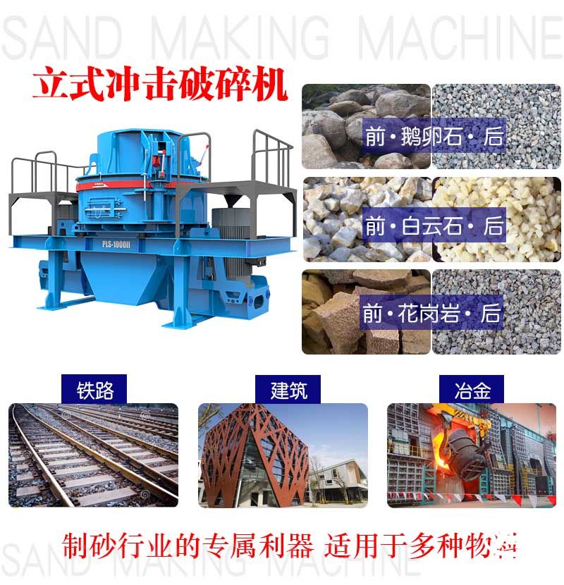 立式?jīng)_擊破碎機(jī)使用范圍