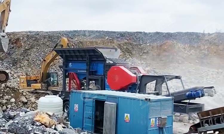 輪胎式移動(dòng)破碎站