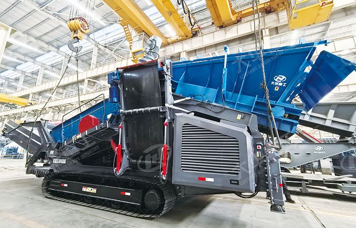 大華重工重型篩分站CMS1845H試機(jī)成功并順利發(fā)貨